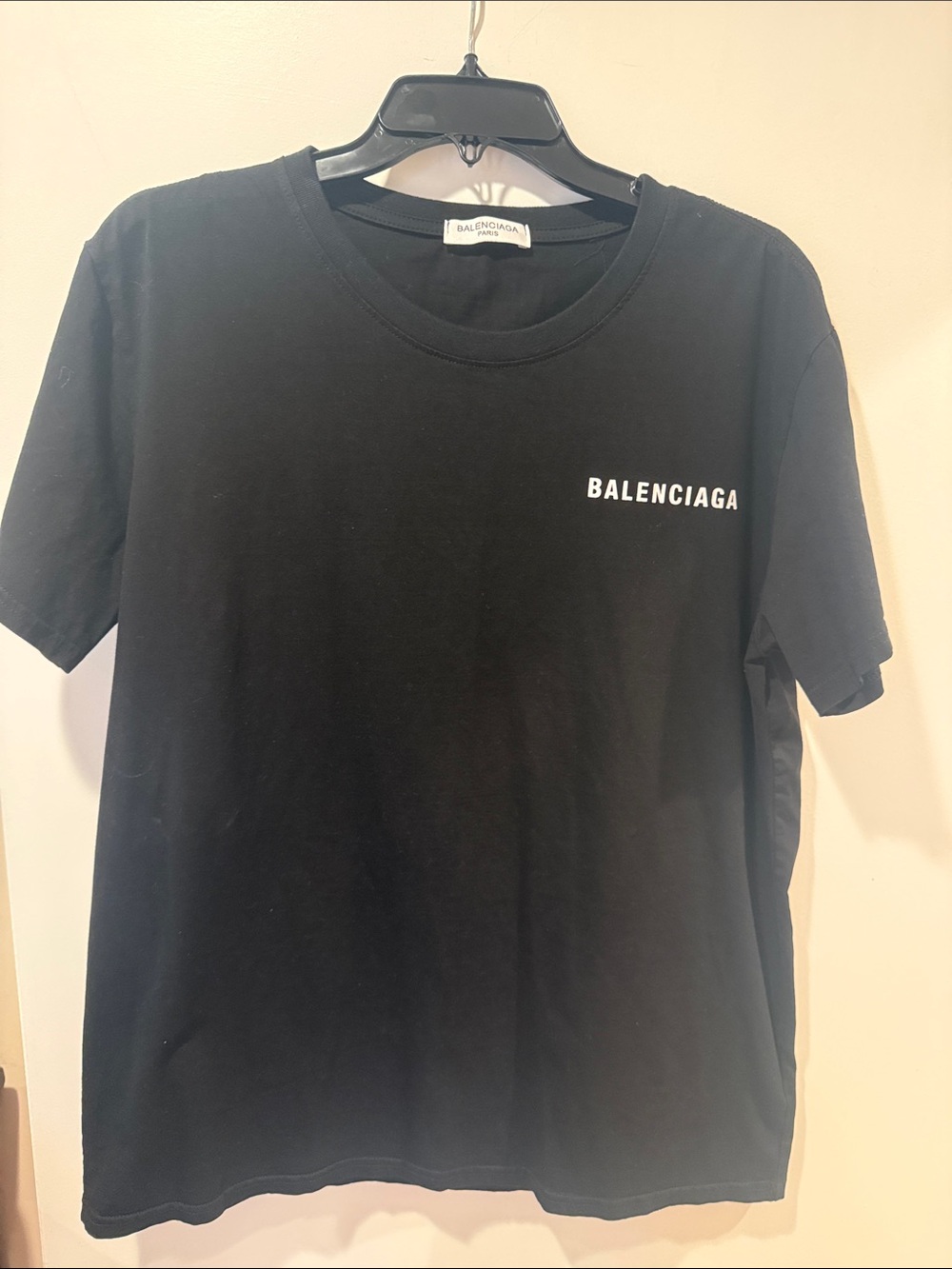 Balenciaga Black Short-Sleeve Logo Tee